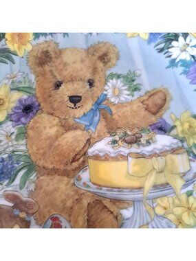Limited Edition Franklin Mint Teddys Easter Treat Plate By Sarah Kay